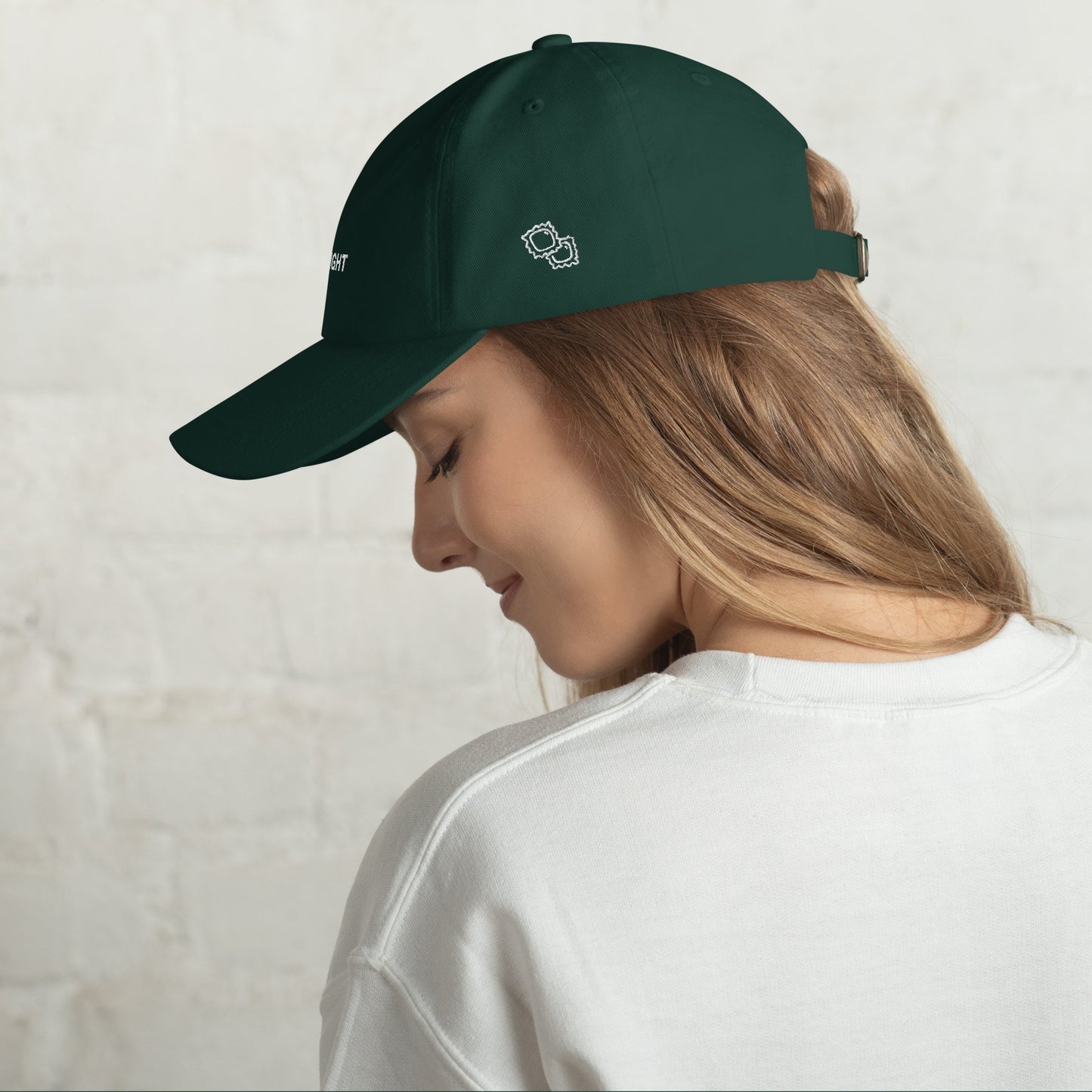 Pasta Night Club Hat in Green - Pasta Illustration Side